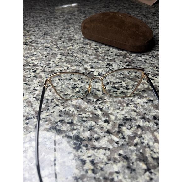 Tom Ford TF5740-B Eyeglasses in BLACK Gold Frame 54-17 Made in Italy main image 6